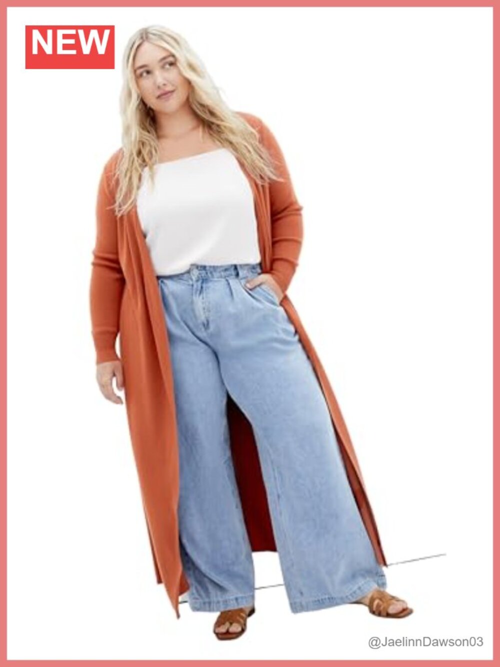 City Chic Women's Plus Size Goldie Longline Cardigan Tie Waist V-Neck